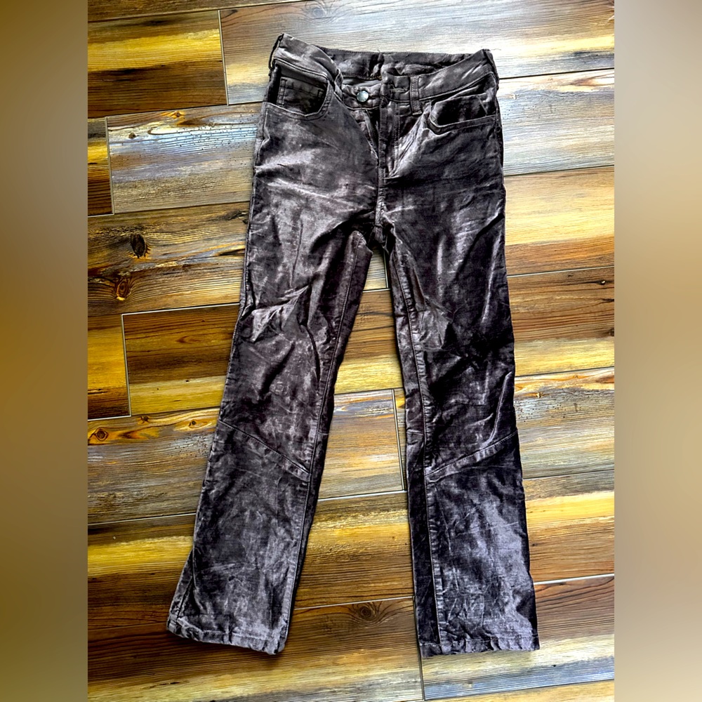 Free people suede dusty rose pants